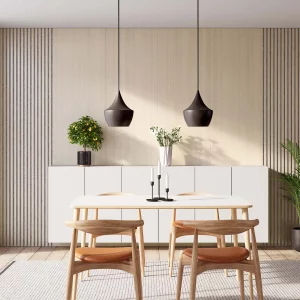 WS Diamond Ash and Ribbon-Wood Diamond Ash with Grey RecoSilent in dining room
