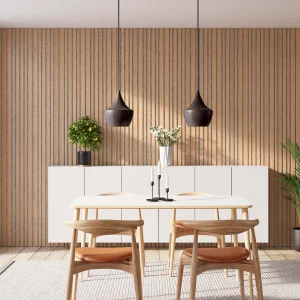 Barcode Classic Oak with Grey Recosilent in dining room