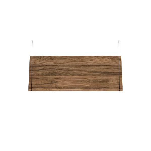 Brace shelf Diamond Walnut 600 mm black brackets